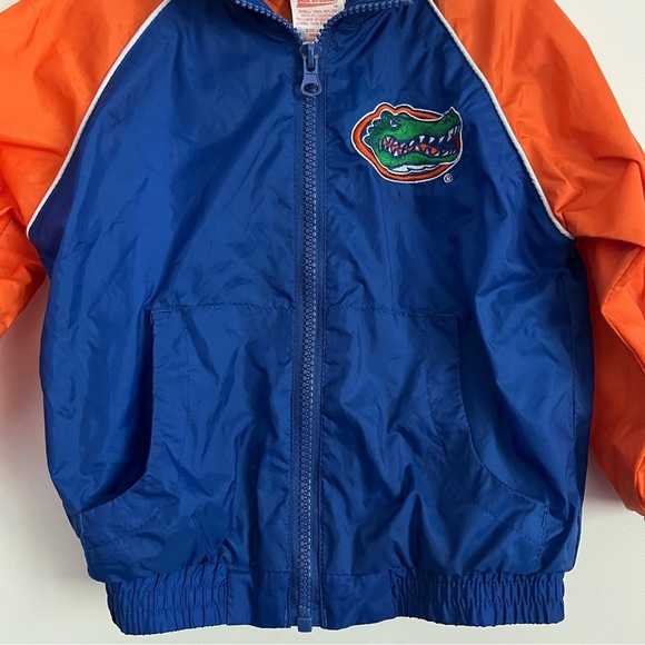 Kid Athlete Florida Gators Blue and Orange Zip Up Windbreaker-Size 24 Months - Picture 3 of 6